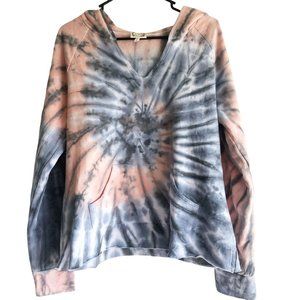 TS TRUE SELF Tie Dye Hoodie One Pocket Sweatshirt M